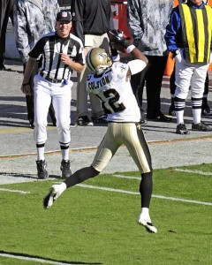 Marques_Colston_Flickr Marques Colston is worth a fourth-round pick in any mock draft.