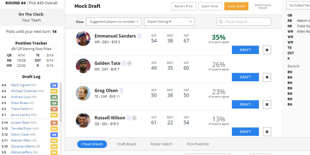 Fantasy Football Draft Assistant - Draft Wizard
