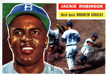 1956 Topps Jackie Robinson - Vintage Baseball Players