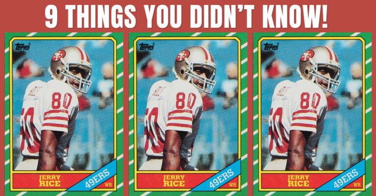 9 Things 1986 Topps Jerry Rice