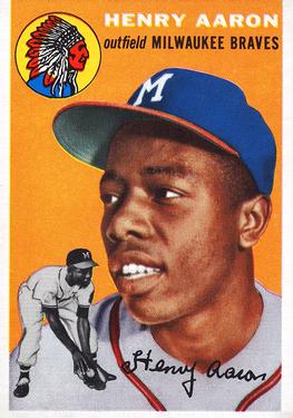 1954 Topps Baseball Hank Aaron