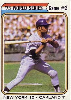 1974 Topps World Series Game 2 Willie Mays