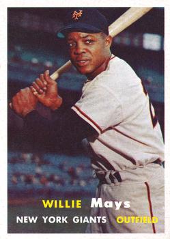 1957 Topps Baseball Willie Mays