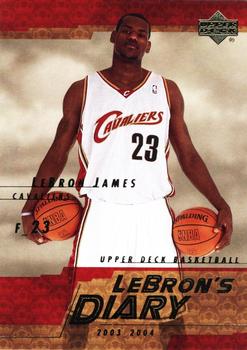 2003 Upper Deck LeBron James “LeBron’s Diary” #LJ8 
