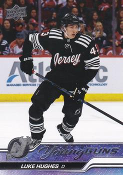 17 Best Young Guns Rookie Cards Under $50 3 2023-24 Upper Deck Luke Hughes Best Young Guns Rookie Cards