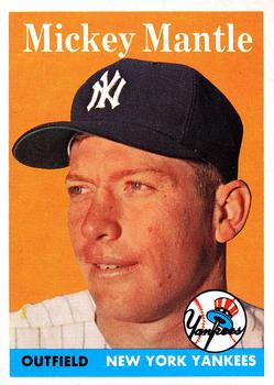 Best Cards From 1958 Topps Baseball - Mickey Mantle, N.Y. Yankees #150 