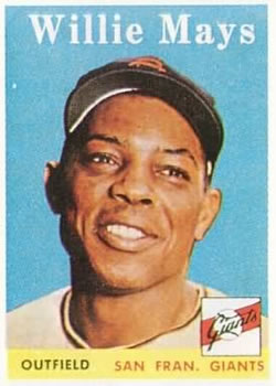 1958 Topps Baseball Willie Mays, San Francisco Giants #5 