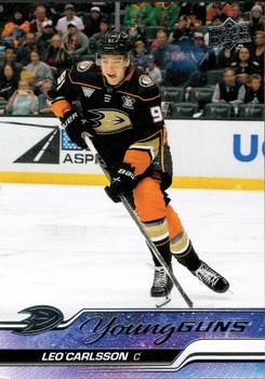 Top Hockey Rookie Cards of THN's Top 20 Players 21 and Under 5 2023 Upper Deck Leo Carlsson