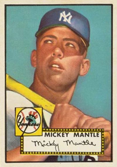 1952 Topps Mickey Mantle 311 - 9 Amazing Facts